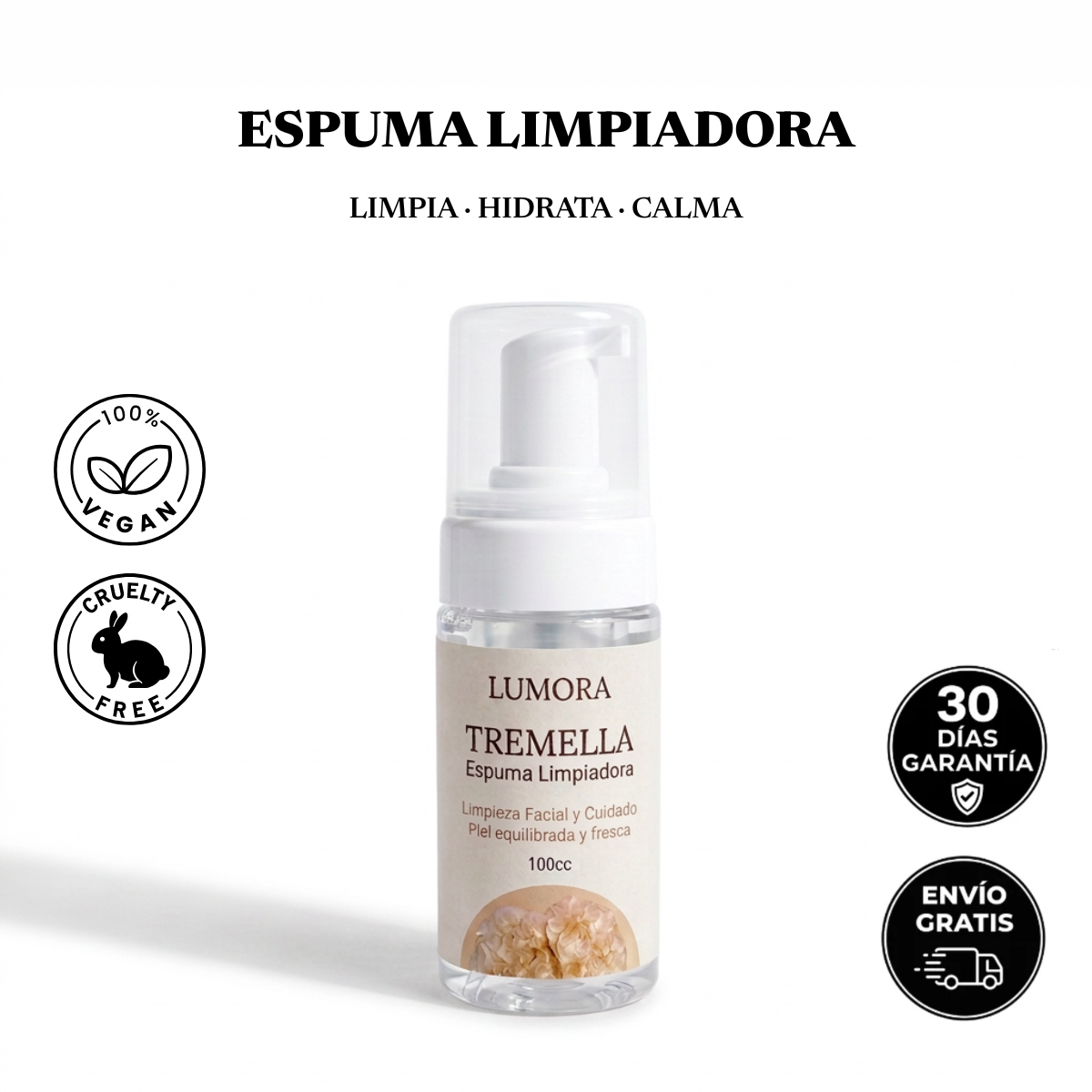 Espuma Limpiadora de Tremella Lumora
