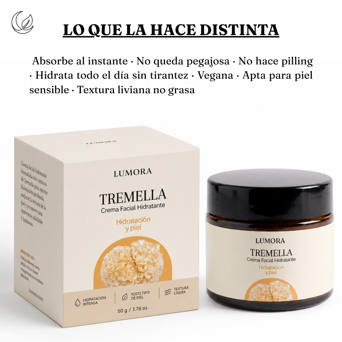 Tremella Glow — Crema Facial de Tremella