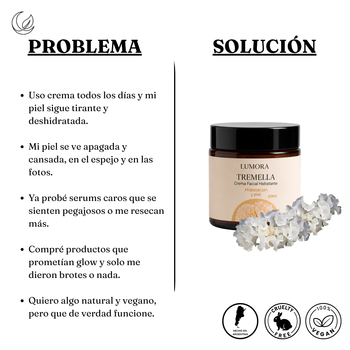 Tremella Glow — Crema Facial de Tremella